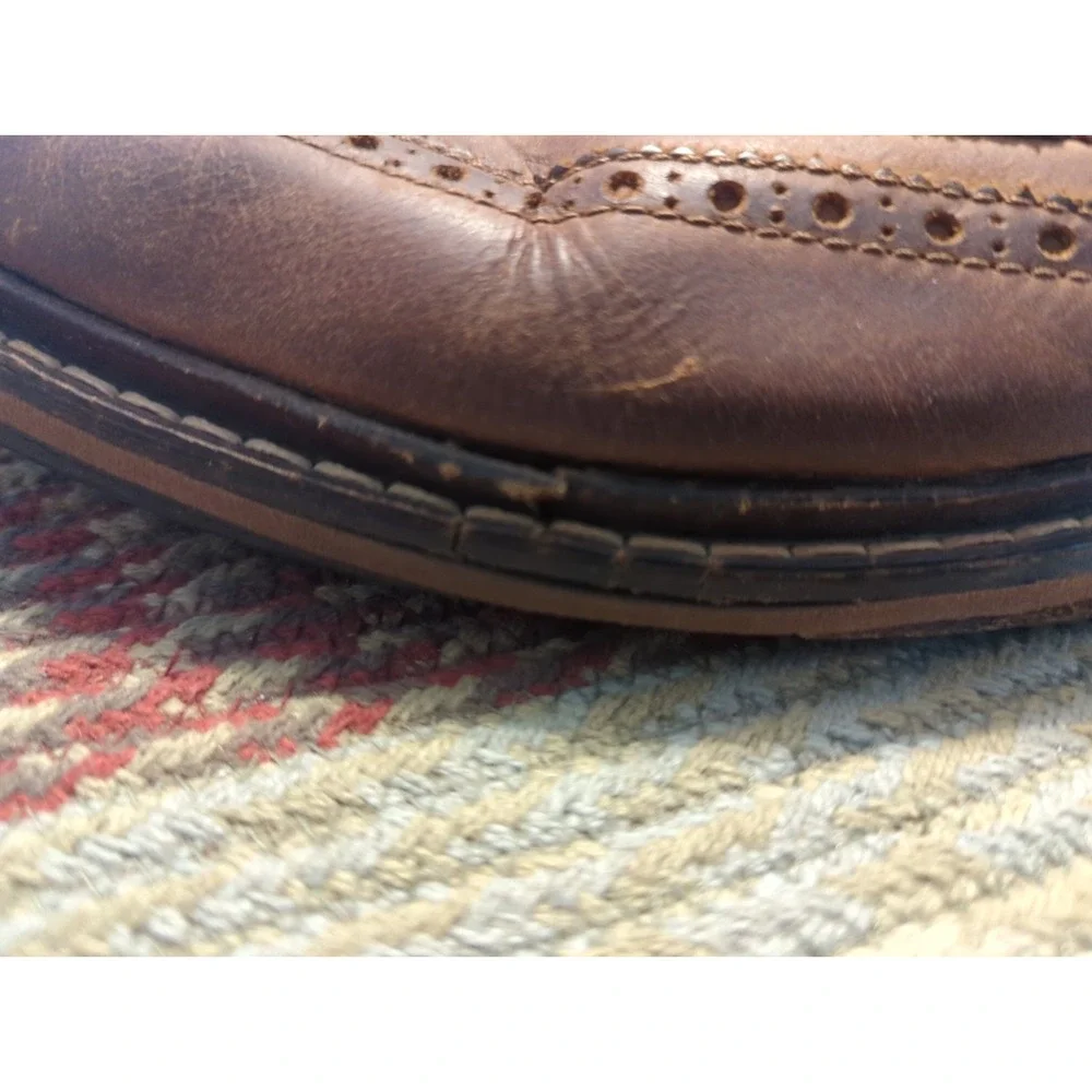 Cole Haan Boots Men's‎ 13M Brown Chukka Wingtip Casual Laceup Comfort C20291